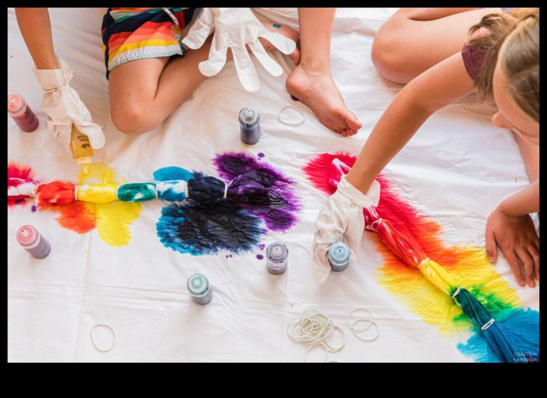 Bērnu kaklasaišu krāsojums: krāsainu valkājamu izstrādājumu izgatavošana